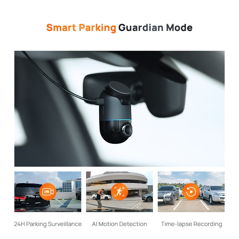 70mai Dash Cam Omni X200 360° Full View Built-in GPS ADAS 70mai Car DVR X200 Camera 24H Parking Monitor eMMC Storage AI Motion