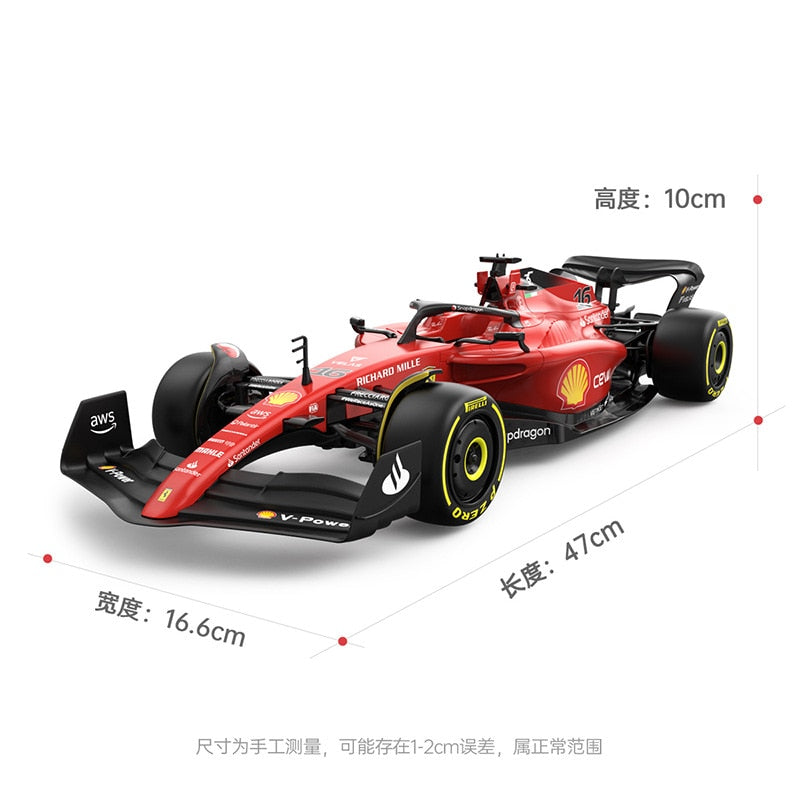 Rc Car For 1/12 Ferrari F1-75 2023 #16 Charles Leclerc F1 Formula Racing RC Car Toy Model Collection Gift