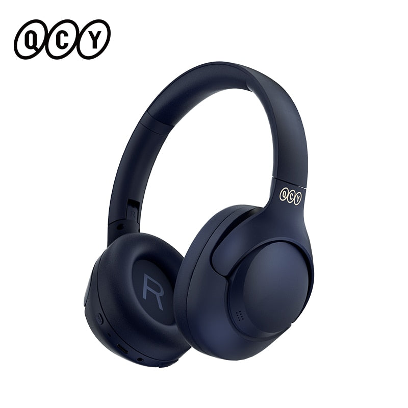 QCY H3 ANC Wireless Headphones Bluetooth 5.3 Hi-Res Audio Over Ear Headset 43dB Hybrid Active Noise Cancellation Earphones 70H