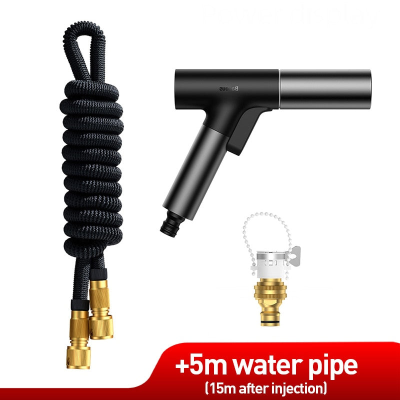 Baseus Car Water Gun High Pressure Wash Spray Nozzle Sprinkler Cleaner For Auto Garden Automotive Cleaning Washer Car Washing