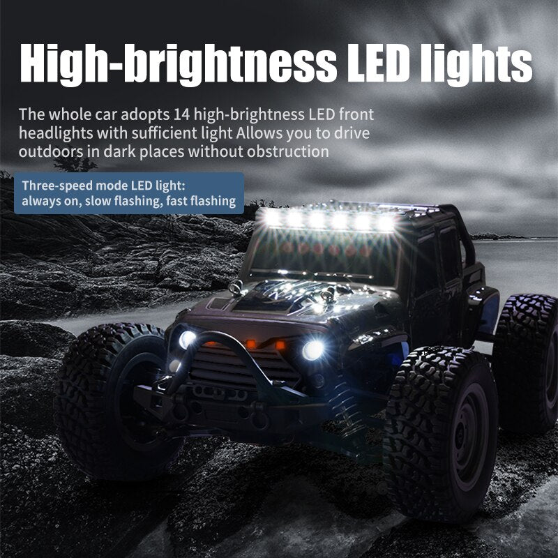 ONEBOT Rc Cars 16103Pro 50km/h or 75km/h with LED 1/16 Brushless Moter 4WD Off Road 4x4 High Speed Drift Monster Truck Kids Toys Gift