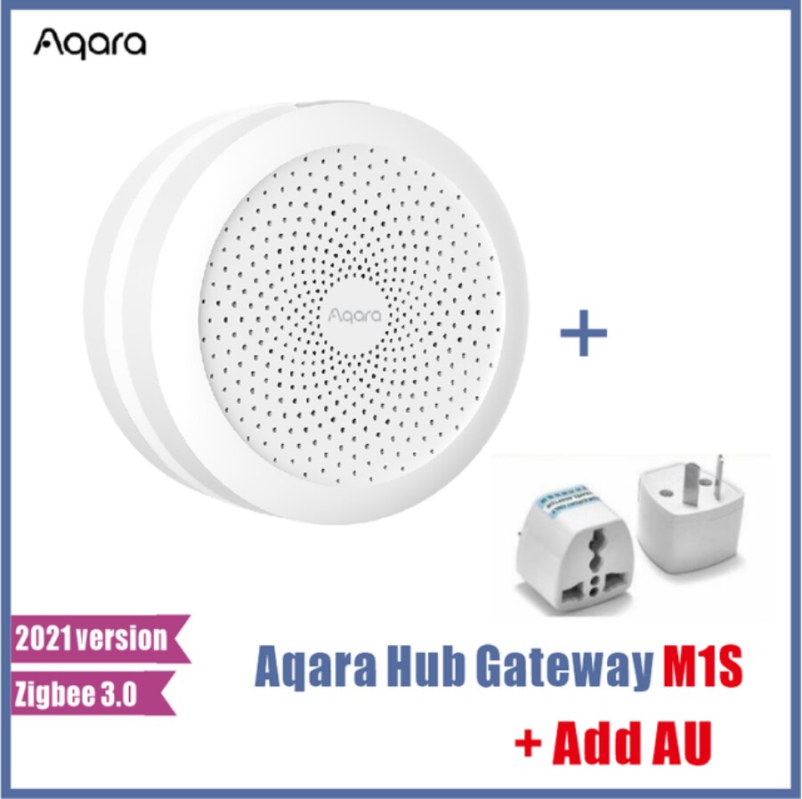 2022 Aqara M1S Hub Gateway with RGB Led Night Light Zigbee 3.0 Siri Voice APP Remote Control Home Work Mijia APP HomeKit