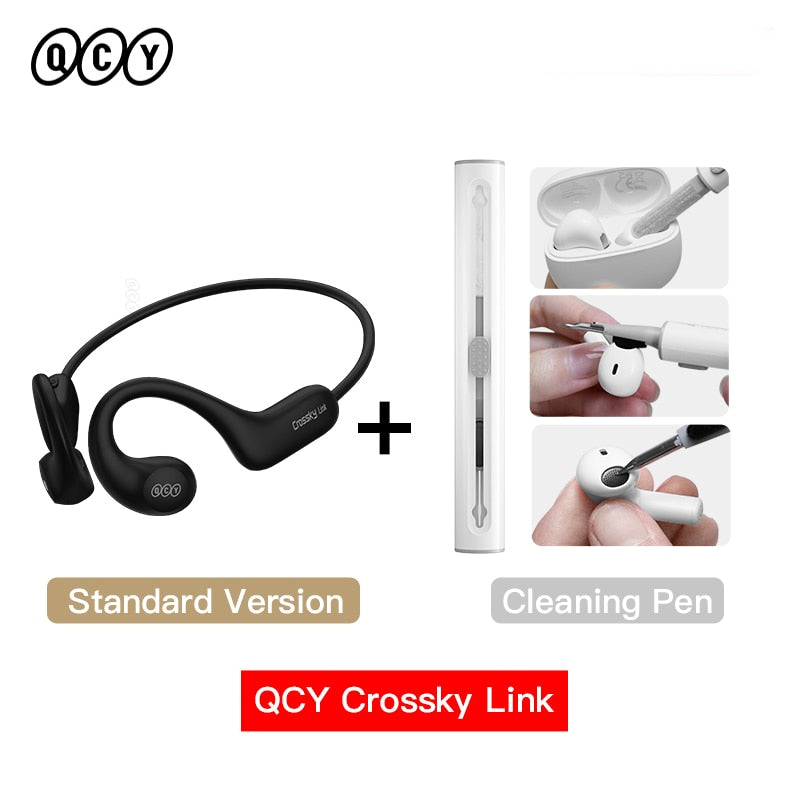 QCY T22 Crossky Link Wireless Bluetooth Earphones BT5.3 Sports Headphones Cycling Running ENC Noise Reduction EarHook Headset