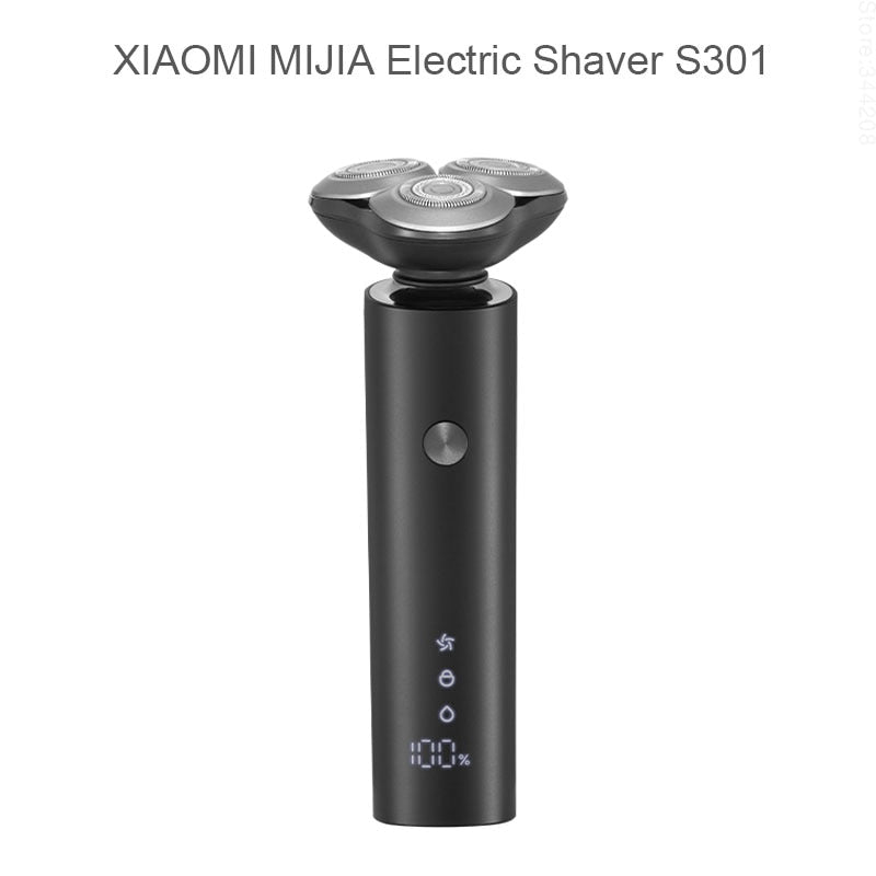 New XIAOMI MIJIA Men's Electric Shaver S301 Beard Trimmer Machine Shaving Portable Flex Razor IPX7 Washable Trimer Ceramic Blade