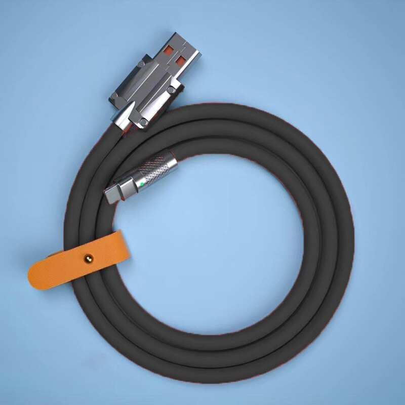 120W 6A Super Fast Charge TypeC Liquid Silicone Cable Quick Charge USB Cable For Xiaomi Huawei Samsung Pixel USB Bold Data Line