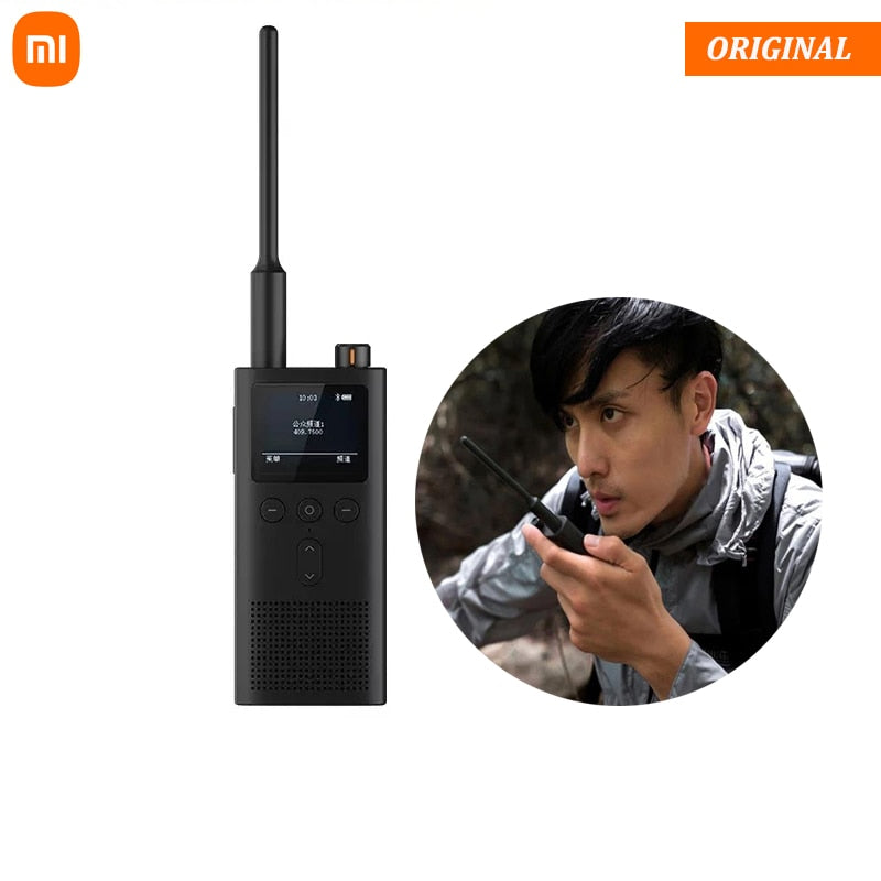 Original Xiaomi Mijia Walkie Talkie 2 5W UV Dual Band Radio IP65 Waterproof 13 Days Long Standby Interphone Location Share