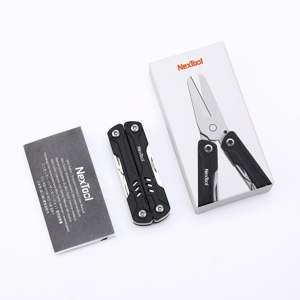 NexTool Mini Sailor Scissors Version 10 in 1 edc Multitools Hand Pliers Tools Mini Pocket Folding Knife File Sim Card Pin Needle