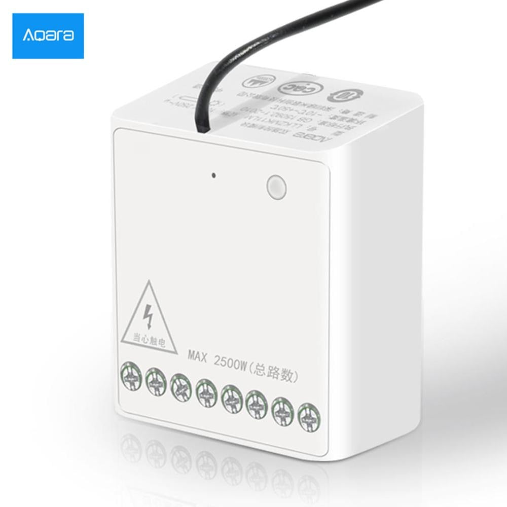Aqara Two-way Control Module Wireless Relay Controller 2 Channels Work For Smart Xiaomi Home APP And Apple Home Kit