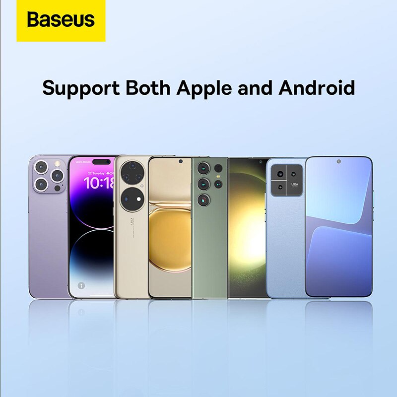 Baseus 15W Fast Wireless Charger For iPhone 14 13 For Airpods Visible Qi Wireless Quick Charging Pad For Samsung S22 Xiaomi LG