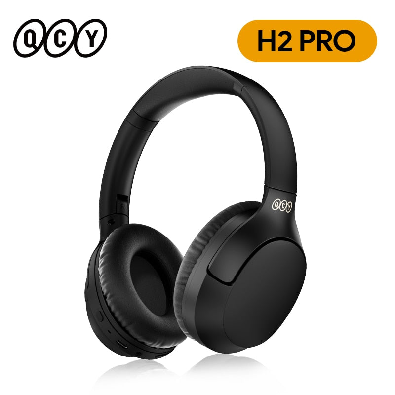 QCY H2 Pro Wireless Headphones Bluetooth 5.3 BASS Mode Hifi Stereo Headset Over the Ear Gaming Earphones Dual Device Connect