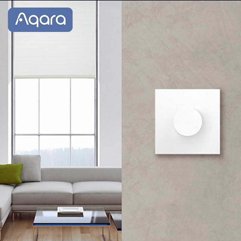Aqara Dimmer Switch H1 Wireless Zero-fire Line Rotary Switch Zigbee 3.0 For Smart Home Work With Homekit App Aqara Home