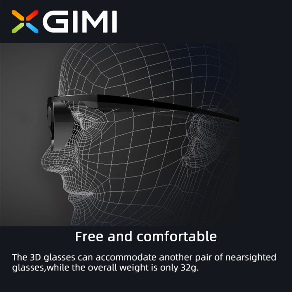 XGIMI 3D Glasses Original  for XGIMI Projector / DLP-LINK Projector DLP-Link Active Shutter Built-in Battery Working 60 Hours