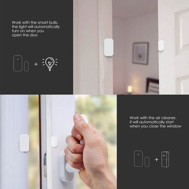 Global Aqara Door Window Sensor Zigbee Wireless Connection Smart Mini Door Sensor Security Work With Mi Home APP For Android IOS