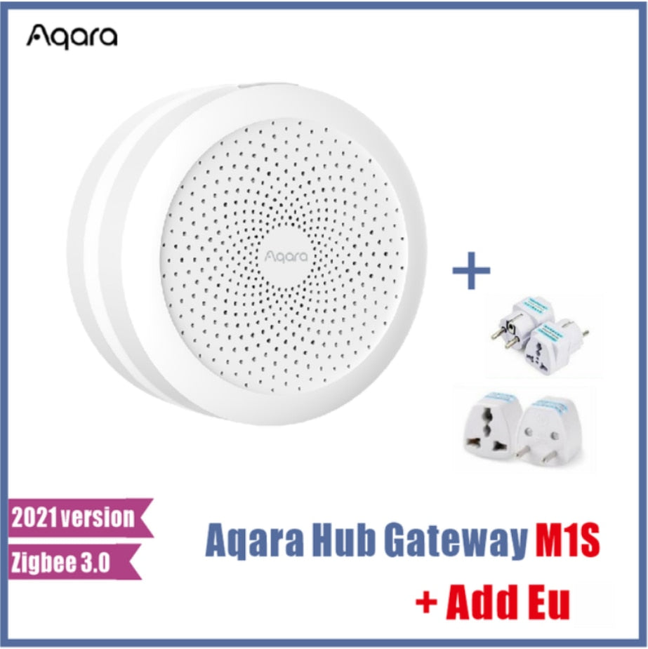 2022 Aqara M1S Hub Gateway with RGB Led Night Light Zigbee 3.0 Siri Voice APP Remote Control Home Work Mijia APP HomeKit