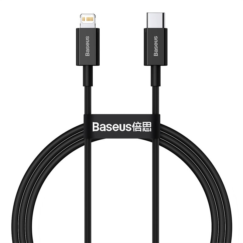 Baseus 20W PD USB Type C Cable For iPhone 13 12 11 Pro Max XR Fast Charging PD Charger Cable For iPad Pro Type-C USB C Data Wire