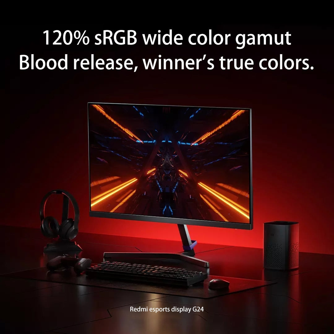 Xiaomi Redmi Gaming Monitor G24 23.8 Inch Ultra-high 165Hz Display 120%s RGB Wide Color HDR 10 Screen 3 Meter HDMI Cable