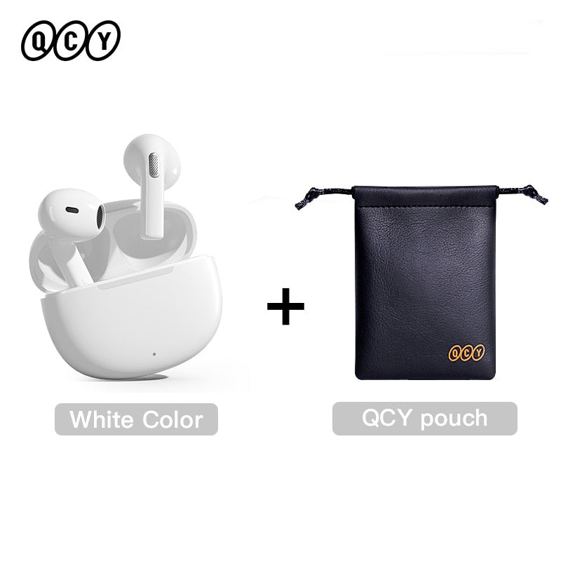 QCY T20 TWS Wireless Earphones Bluetooth 5.3 Earbuds 68ms Low Latency 13mm Driver HIFI Headphones 4 Mics+ENC HD Call Headsets