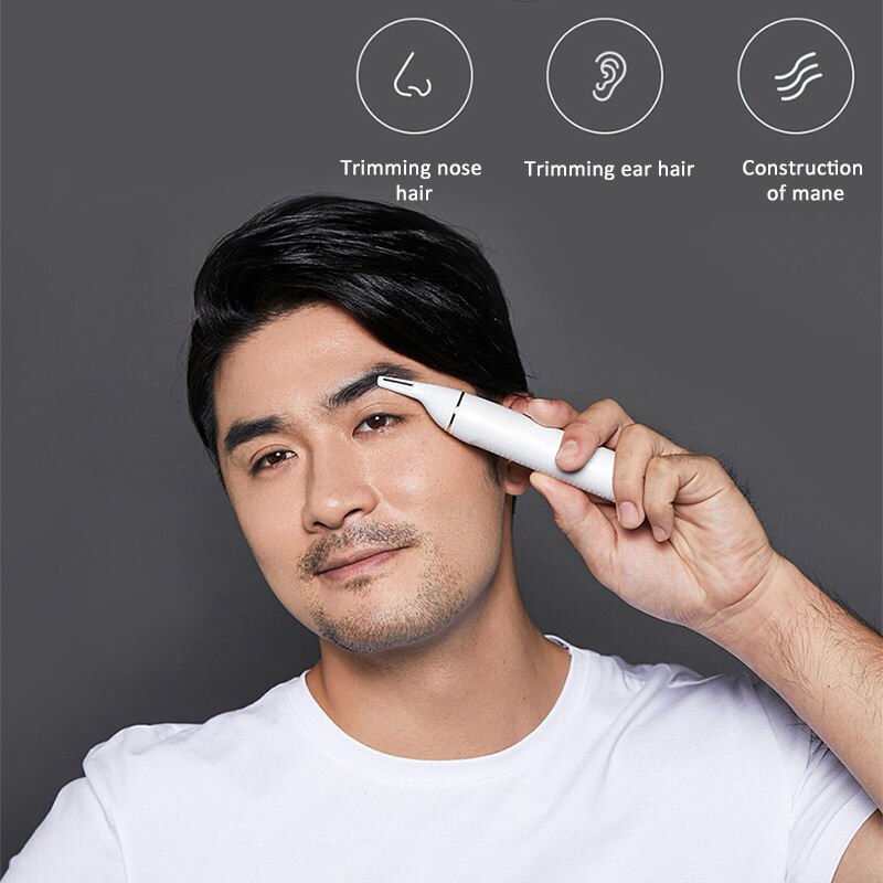 SOOCAS Electric Nose Hair Trimmer Men Eyebrow Ear Hair Shaver Automatic Razor Portable Clipper Removal Safe Washable Blade