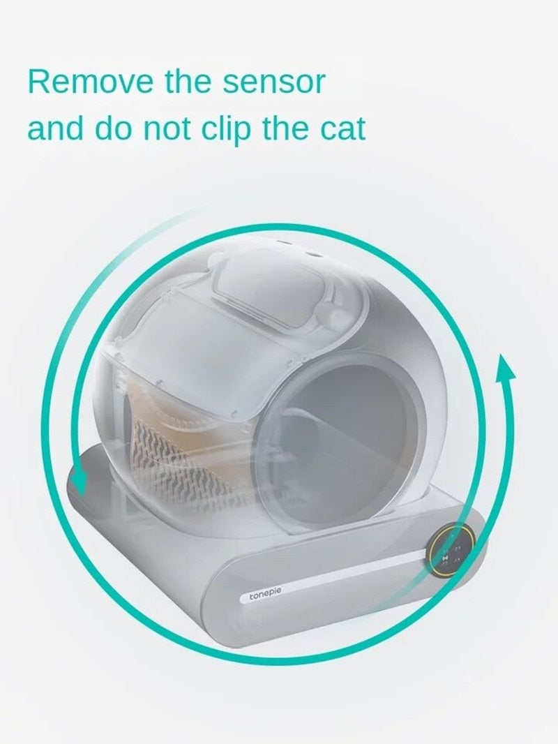YOUPIN Tonepie Automatic Smart Cat Litter Box Self Cleaning App control Pet Toilet Litter Tray Ionic Deodorizer  65L
