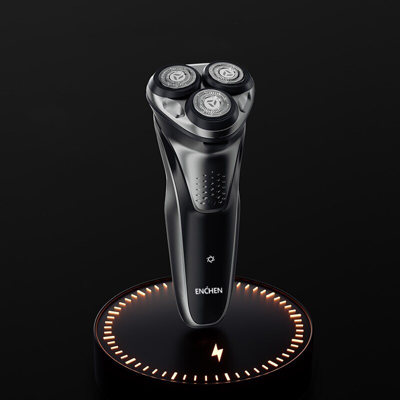 ENCHEN Blackstone plus Electrical Rotary Shaver Full Body Washable IPX7 Waterproof Dry Wet Dual Use Rechargeable Shaving Machine