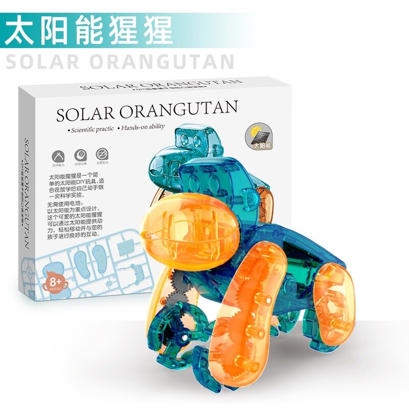 New Xiaomi Solar Electric Mechanical Dog Cow Children Educational Assembly Tech Puzzle Toy Bionic Smart Robot Dog Toys