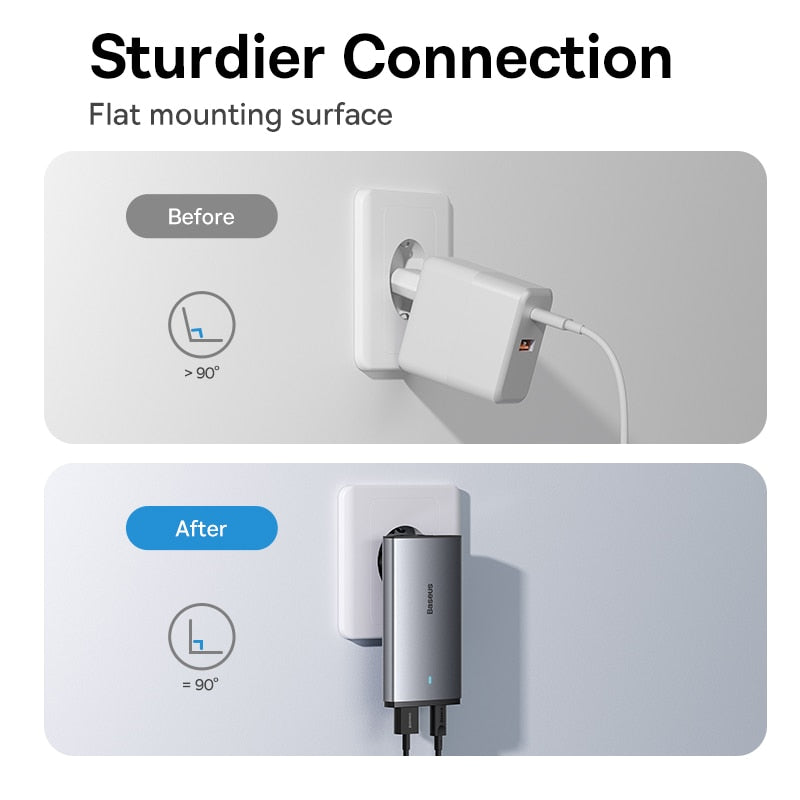 Baseus 65W GaN5 Charger Quick Charge 4.0 3.0 Type C PD USB Charger Portable Travel Charger Fast Charging For Laptop iPhone 14 13