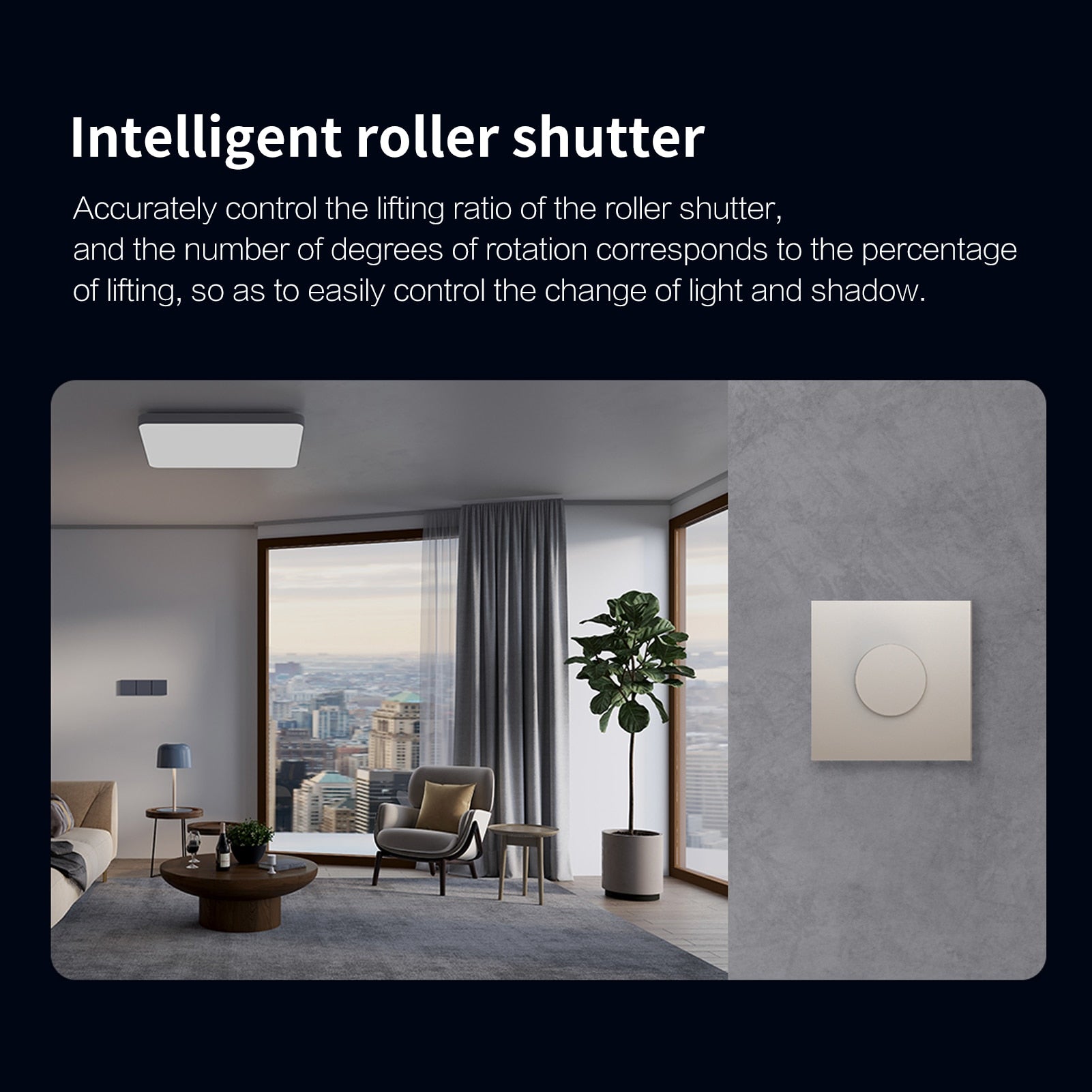 Aqara H1 Smart Dimmer Wireless Rotary Switch Zigbee3.0 Remote Control for Smart Home Bulb Light Curtain Work with APP Homekit