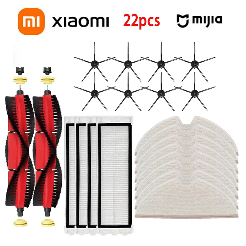 For Xiaomi 1S Roborock S5 Max S50 S55 S6 S6 Pure Accessories Side Brush Detachable Main Brush Filter Vacuum Cleaner Parts
