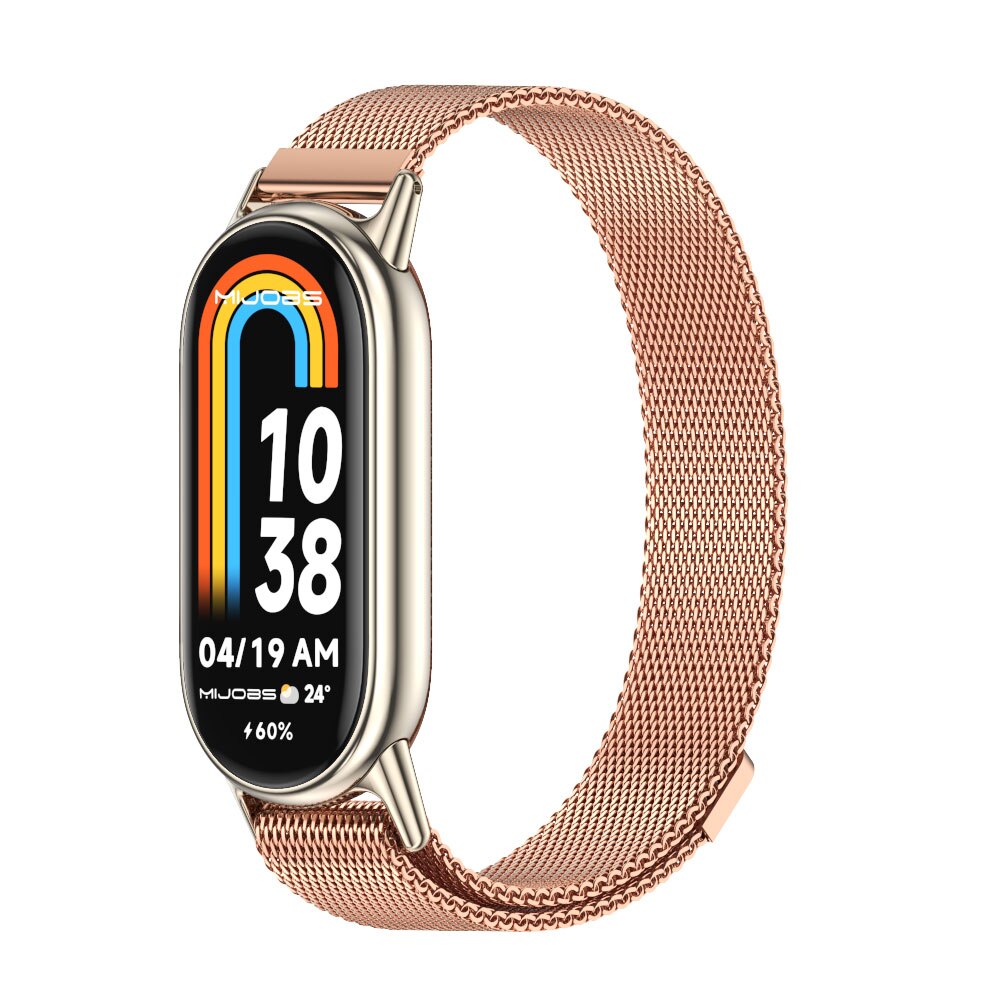 Strap for Mi Band 8 Bracelet Metal Wristbands for Xiaomi Mi Smart Band 8 Watch Stainless Steel Miband 8 Replacement Accessories