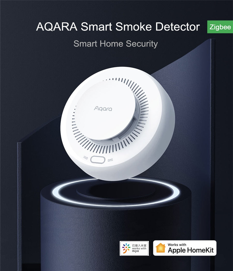 AQARA Smart Smoke Detector Zigbee Fire Alarm Monitor Sound Alert Home Security APP Remote Control By Xiaomi mijia Mihome Homekit