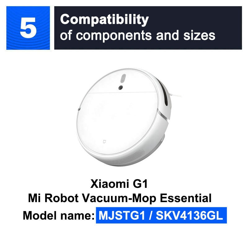 For Xiaomi G1 Mi Robot Vacuum-Mop Essential Hepa Filter Robot Vacuum Cleaner Accessories Main Side Brush Mop Cloths Spare Parts