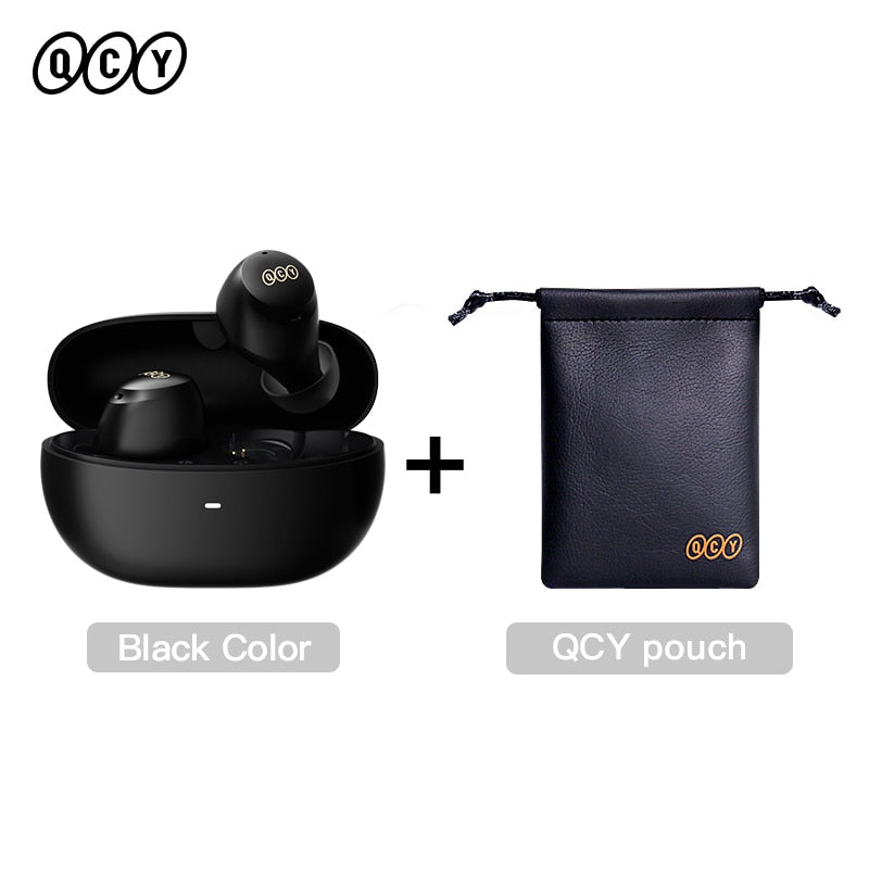 QCY HT07 ANC Wireless Earphones 40dB Noise Cancelling TWS Earbuds 6 Mic AI HD Call Bluetooth 5.2 HiFi Headphone 32H Playback