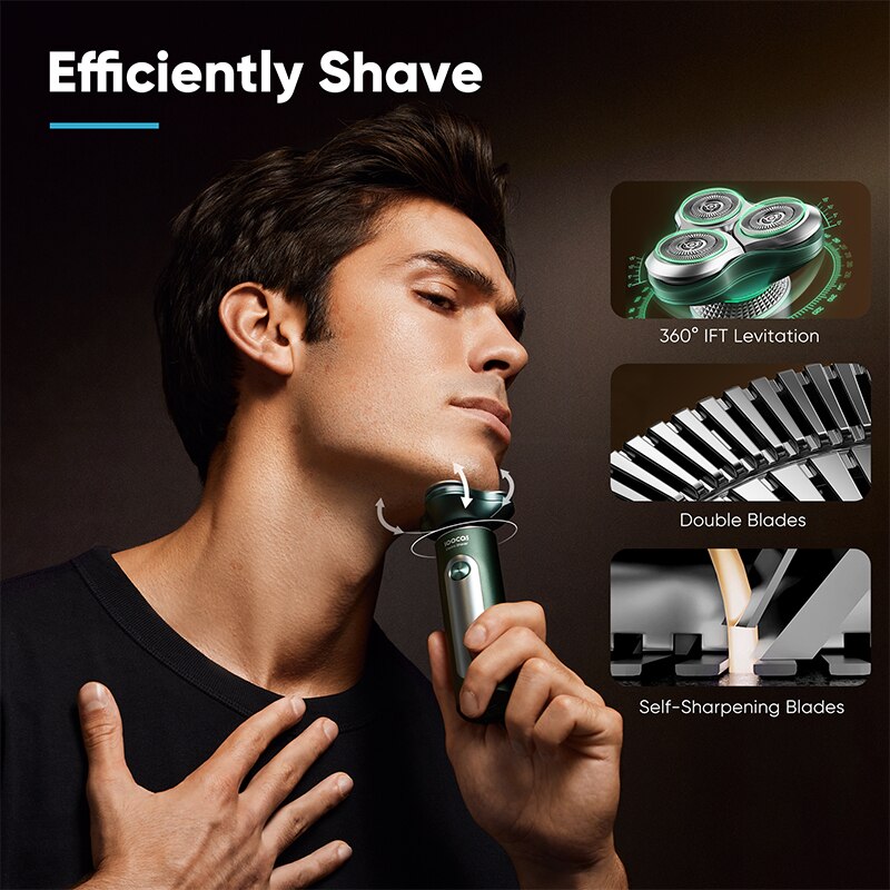 SOOCAS S5  Auto Electric Shaver For Men IPX7 Waterproof Wet & Dry Dual Use Multifunctional  Electric Shaver