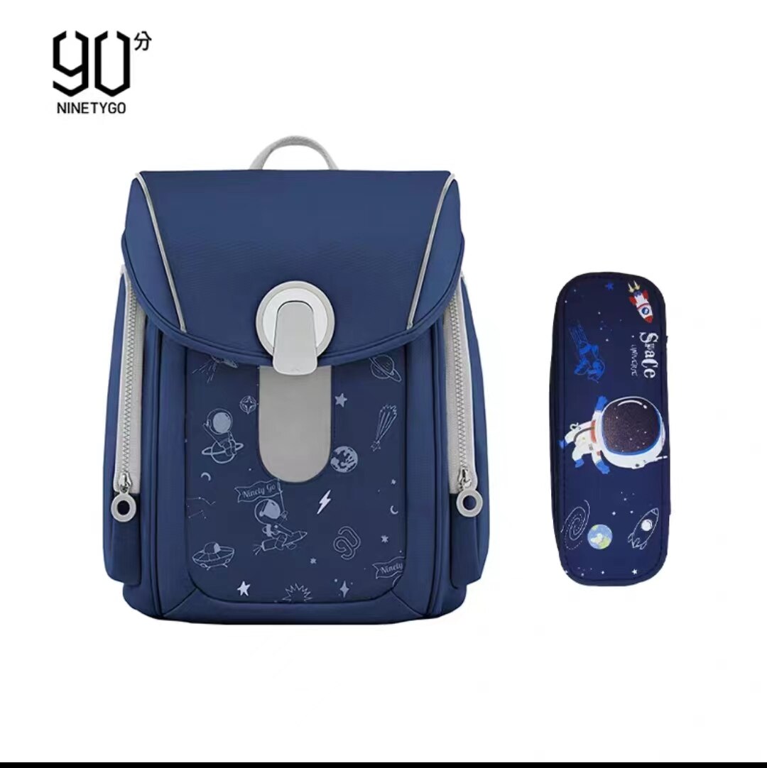 New Xiaomi 90FUN Upgrade Children Lighten Backpack 6-12 years old Boys Girls Big Capacity Luminous Strips Waterproof School Bag