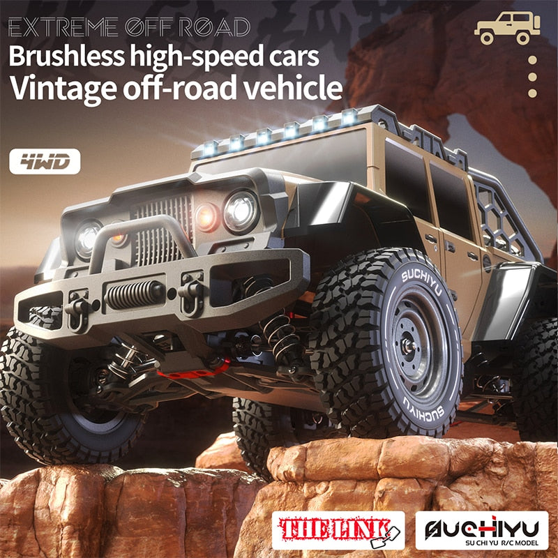 ZWN 1:16 4x4 Off Road Rc Car 4WD Brushless Remote Control Truck 70KM/H Or 50km/h High Speed Drift Cars vs Wltoys 124016 Toys