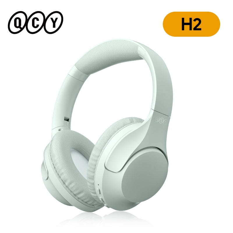 QCY H2 Pro Wireless Headphones Bluetooth 5.3 BASS Mode Hifi Stereo Headset Over the Ear Gaming Earphones Dual Device Connect