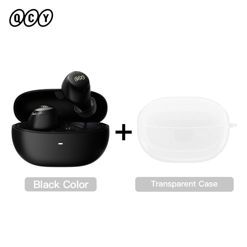 QCY HT07 ANC Wireless Earphones 40dB Noise Cancelling TWS Earbuds 6 Mic AI HD Call Bluetooth 5.2 HiFi Headphone 32H Playback