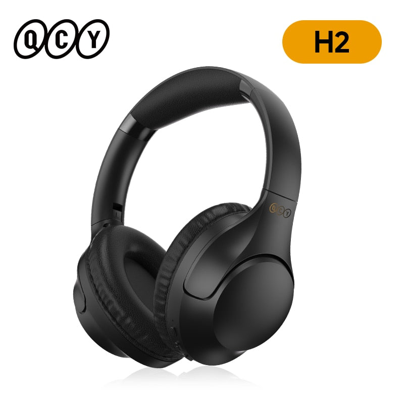 QCY H2 Pro Wireless Headphones Bluetooth 5.3 BASS Mode Hifi Stereo Headset Over the Ear Gaming Earphones Dual Device Connect