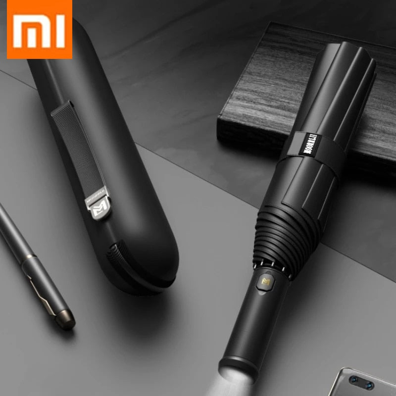 Xiaomi Fully automatic umbrella, three-folding umbrella, strong, wind-resistant and shrinkable LED lighting features