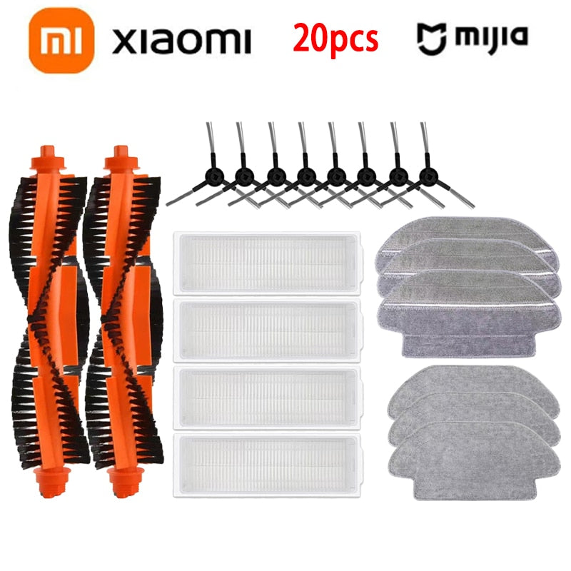 Xiaomi Mijia Mi Robot Vacuum-Mop Pro STYTJ02YM 2S / 3C / Conga 3490 Viomi V2 PRO V3 SE Main Side Brush Hepa Filter Mop Part
