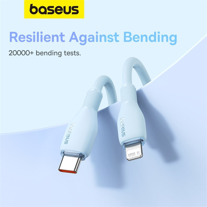 Baseus USB C Cable For IPhone 14 13 12 11 pro Max XS 20W Fast Charging Cable Type C To Lighting Date Wire For iPad Macbook TPE