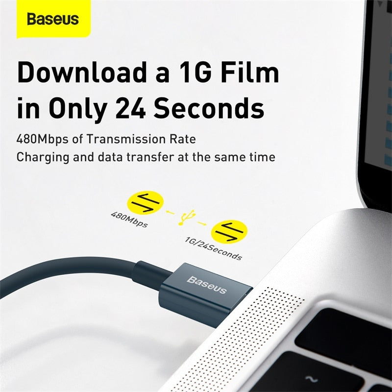 Baseus 20W PD USB Type C Cable For iPhone 13 12 11 Pro Max XR Fast Charging PD Charger Cable For iPad Pro Type-C USB C Data Wire