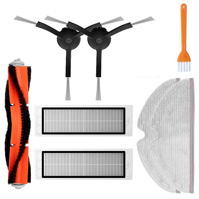 For Roborock S5 S50 S51 S55 S6 S60 S6 Pure Vacuum Cleaner Spare Parts HEPA Filter Mop Cloth Side / Main Brush Accessories