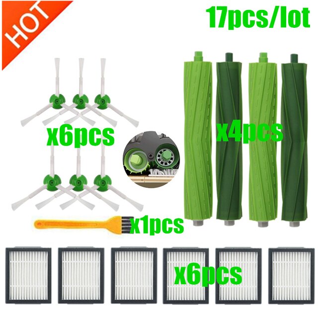 Vacuum Cleaner Accessories Replacement Kit For IRobot Roomba I Series I7 I7+ I3 I4 I8 E5 E6 J7 J7+ Plus Robotics Home Appliance