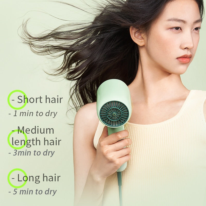 SOOCAS RH1 Professional Hair Dryer 1600W High-Power Ion Salon Electric Mini Hair Dryer for Home Appliance Personal Styling Tools