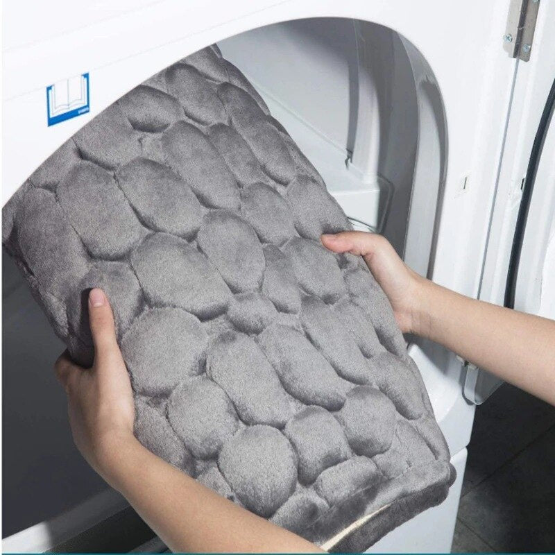 Xiaomi Youpin Bathroom Bath Mat Non-slip Carpets 3D Cobblestone Embossed Memory Foam Pads Bathroom Living Room Floor Mat