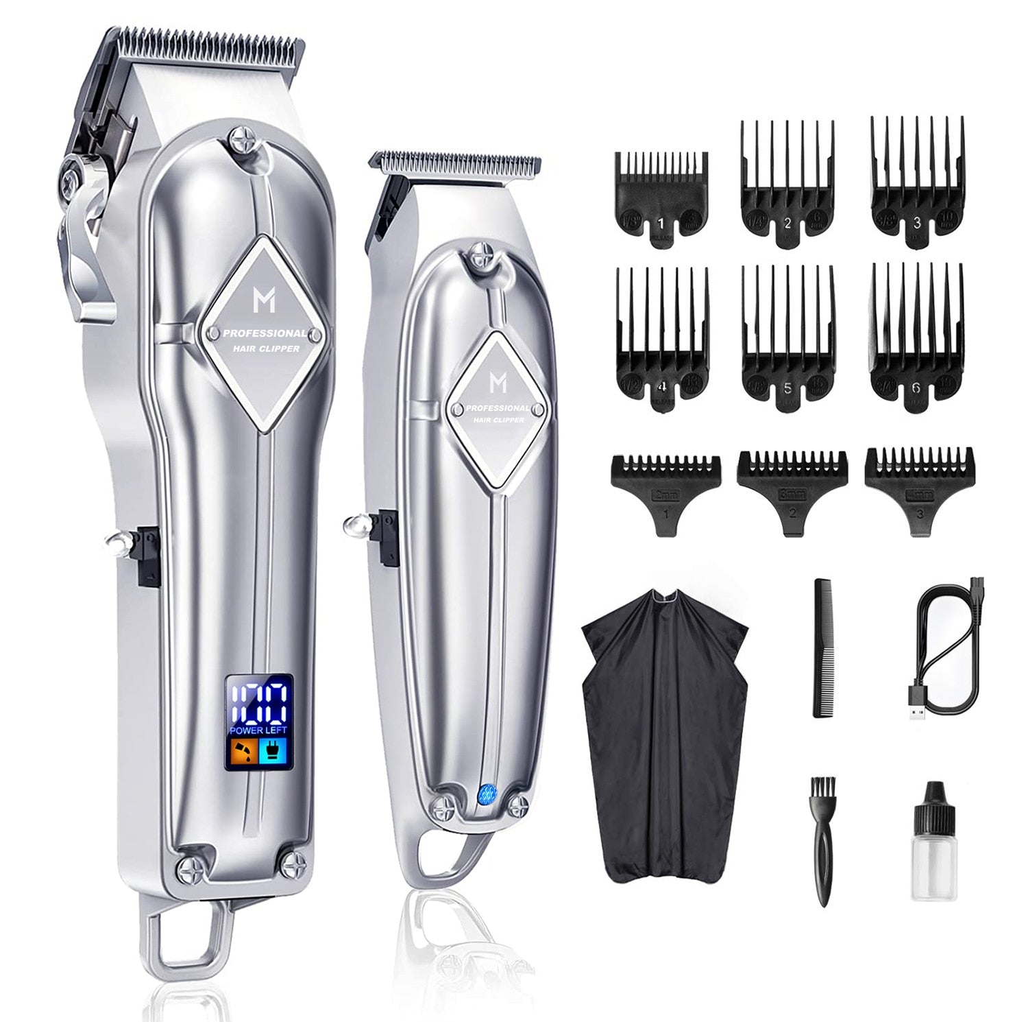 Limural Hair Clippers for Men Professional Hair Cutting Kit Beard Trimmer Barbers Cordless Close Cutting T-Blade Trimmer Kit