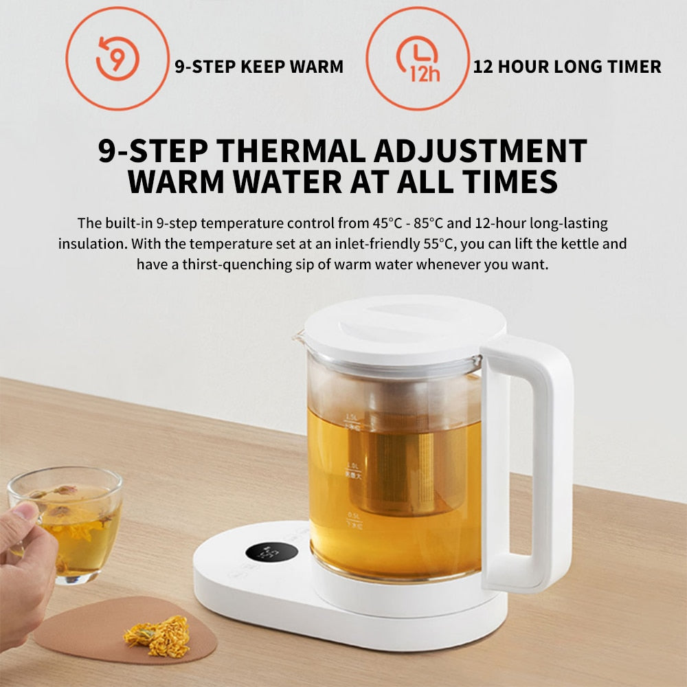 Xiaomi Mijia Smart Multifunctional Health Kettle 1.5L Stainless Steel Tea Electric Health preserving Pot Work with Mi Home APP