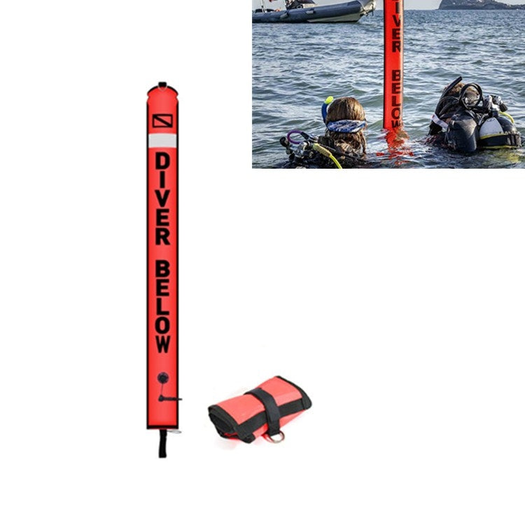 210D Nylon Automatic Seal Safety Signal Diving Mark Diving Buoy, Size: