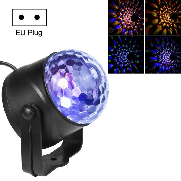 MGY-019 6W Remote Control LED Crystal Magic Ball Light Colorful Rotati
